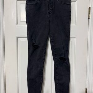 Abercrombie and Fitch Women's Black High Rise Ankle Jeans